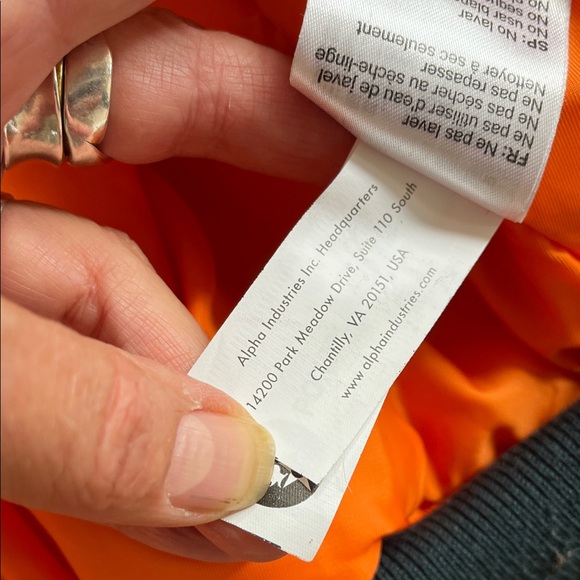 Alpha Industries Flying Man’s N-2B dark teal Fur-Trimmed Hooded Jacket - Picture 8 of 16